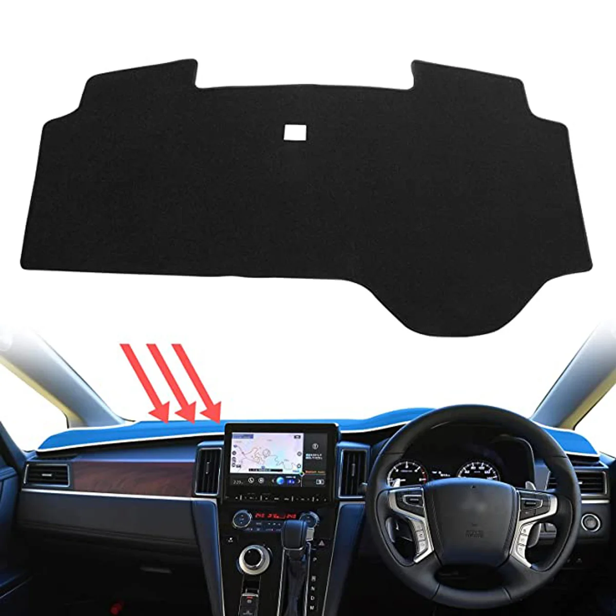 for MITUBIST DELICA D:5 D5 Car Dashboard Mat Accessories 2007 - 2023 Sun Protection Protective Pad