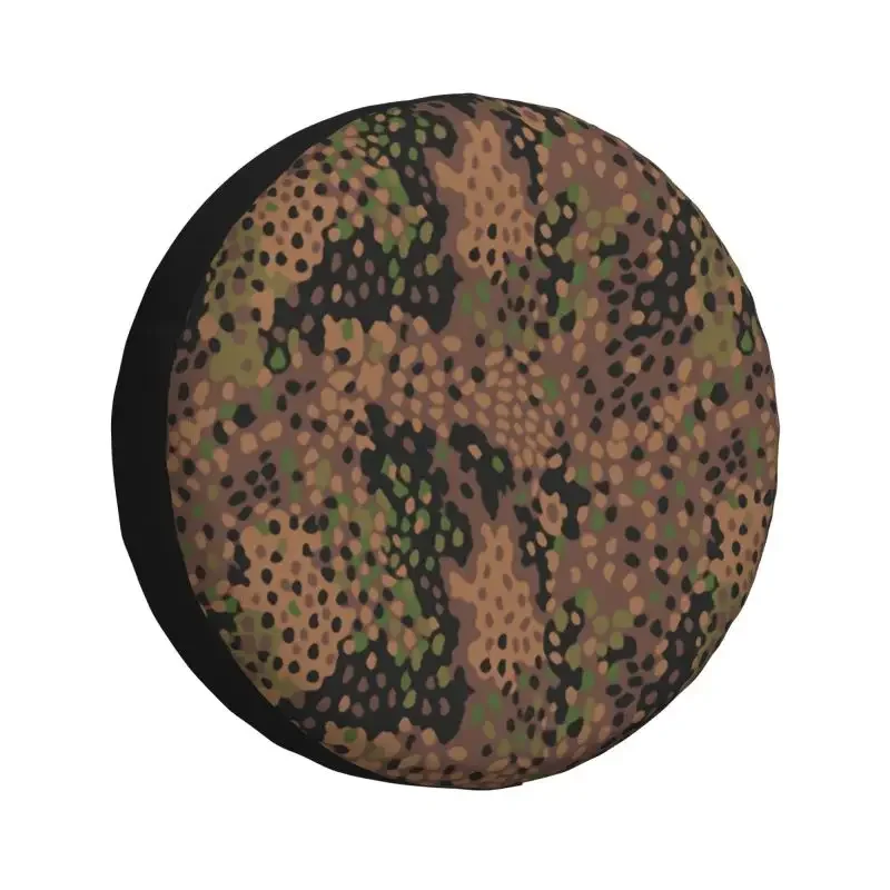 Pea Dot Military Camo Spare Tire Cover for Jeep Hummer Army Tactical Camouflage SUV RV Camper Car Wheel Protectors Accessories