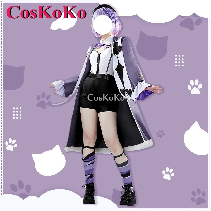 【Customized】CosKoKo Nekomata Okayu Cosplay Anime VTuber Hololive Costume Fashion Uniforms Halloween Party Role Play Clothing