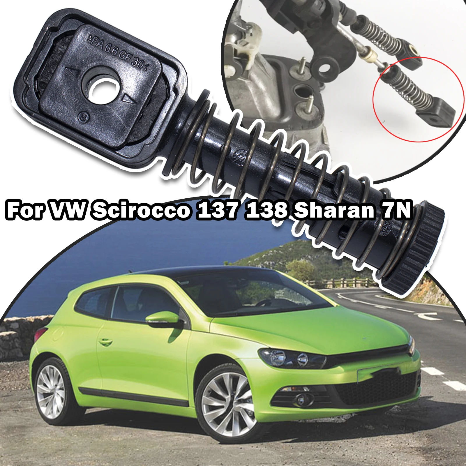 

Кабельный рычаг Bowden для VW Scirocco 137 138 Sharan 7N, ручной переключатель передач, рычаг переключения передач, кабельная связь, конец стержня