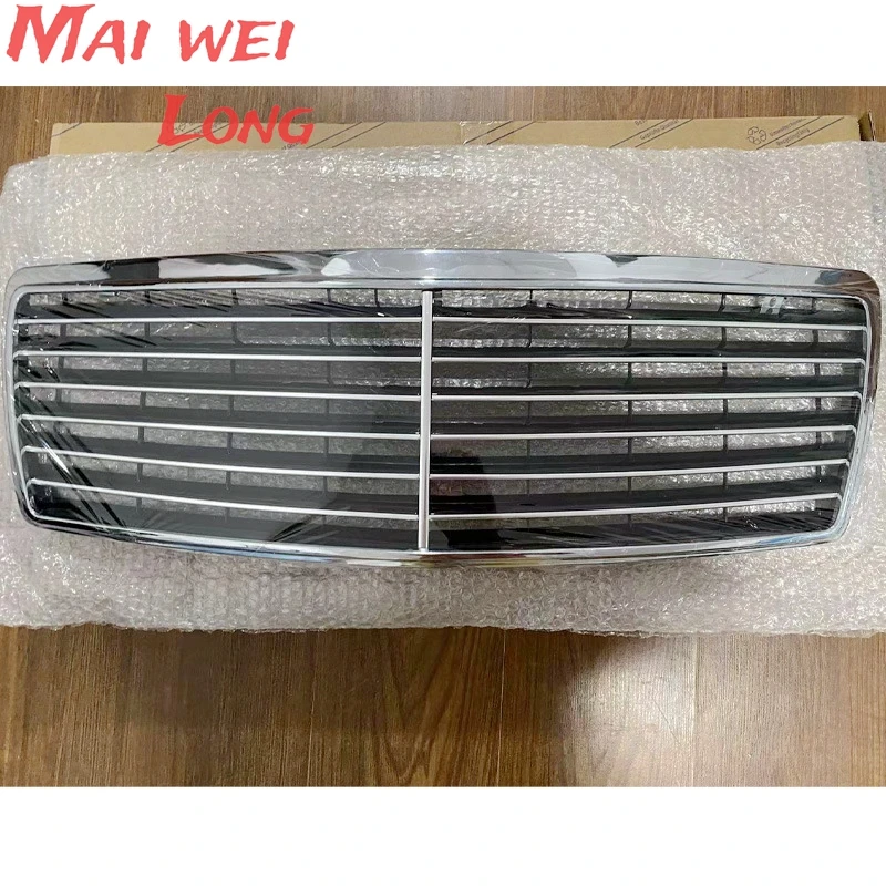 Car Front Bumper Grill Grille Chrome Silver For Mercedes Benz W140 S Class 1994-1999 Car Styling Accessories Body Kit