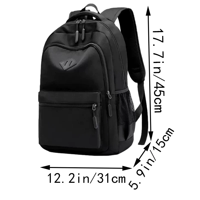 Daily Wear Shockproof Oxford Backpack Multi Layer Storage, Ergonomic Shoulder Bag for Motorcycle Commute Casual Street Use