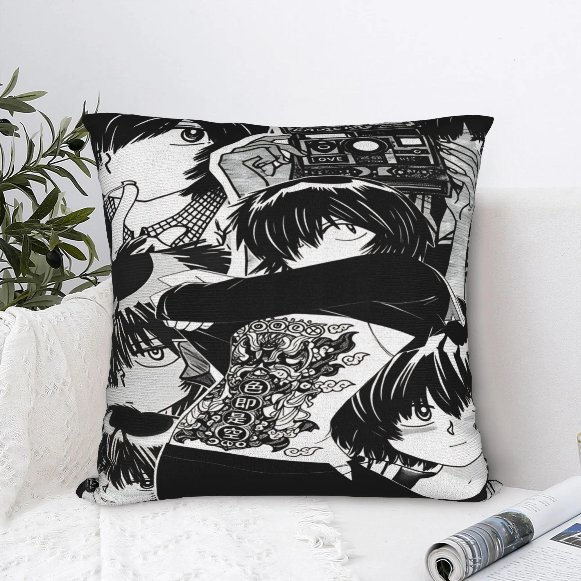 Pillow Cover Anime Mysterious Girlfriend X  Morden Pillow Case For Sofa Bedroom Home Decor Pillowcases