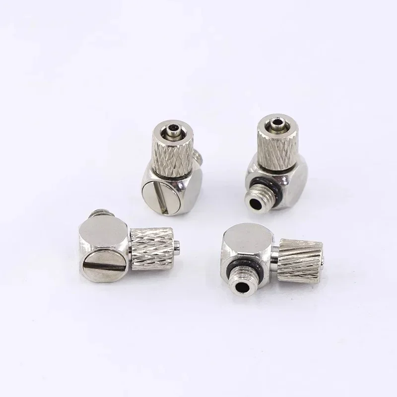 10Pcs Mini Pneumatic Pipe Connector Male Thread Screw Through Quick Fitting OD 3mm 4mm 6mm Air Tube Fast Twist Joint