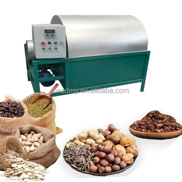 

Palm kernel nut dryer rotary drum dryer electric grain corn wheat rice paddy cereals dryer machine