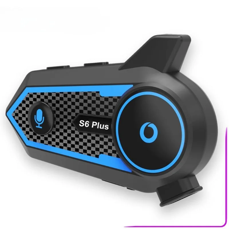 

1000 Meters Duplex Intercom Bluetooth Headset S6 Plus for The New Motorcycle Helmet Automatically Answers The Ambient Light