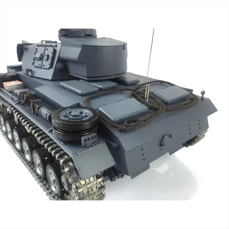 2.4G Henglong 1/16 Scale 7.0 Plastic German Panzer III L RC Tank Model 3848 Battle Against IR Battle TH17339-SMT7