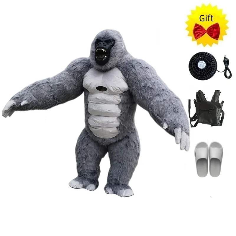 Nadmuchiwany 2.6M King Kong goryl maskotka kostium do odgrywania ról niedźwiedź polarny reklama na imprezę pluszowy kostium lalki z kreskówki