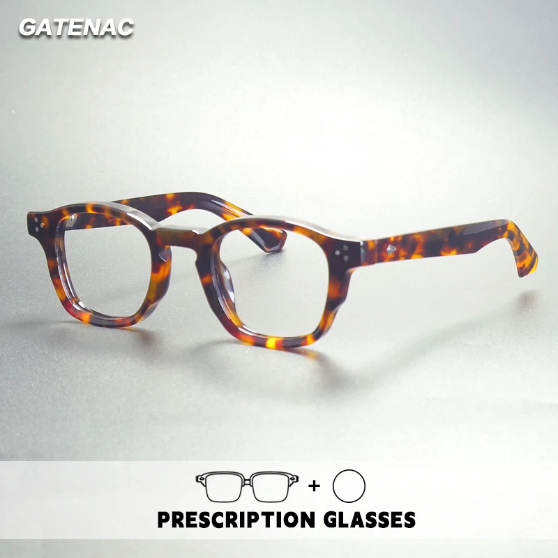 

Gatenac High Quality Blue Light Blocking Men Reading Glasses Handmade Myopia Eyeglasses Frames Photochromic Prescription Eyewear