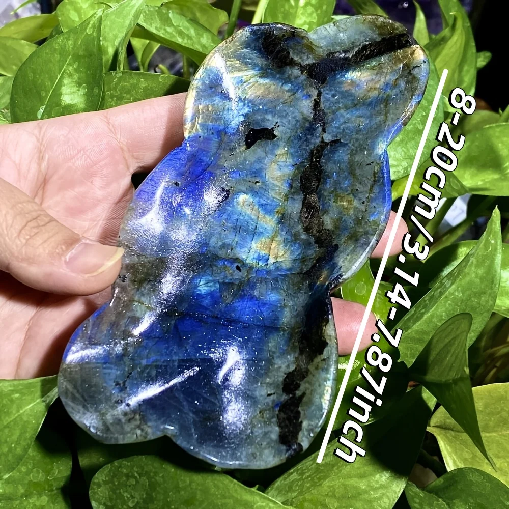 Natural Labradorite Bowl Polished Smooth Crystal Gemstone Offering Bowl with Flash Luster Home Decor Holiday Gift
