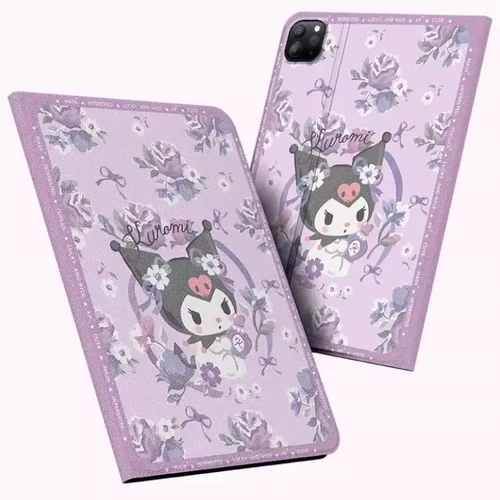 Kuromi Hello Kitty para iPad Funda ipad 9/10/11 A16 11 pulgadas Funda protectora Air3 4 5 10,9 pulgadas M2 M3 Pro4 5 6 M4 13 pulgadas Funda para tableta