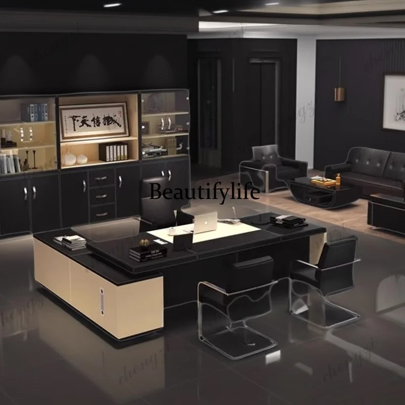 A68 Display Minimalist Office Desk Aesthetic Executive Reception Office Desk Multifunctional Standing Scrivania