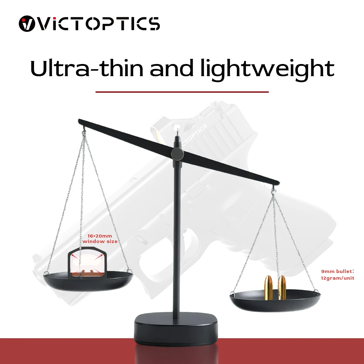 VictOptics SRD 1x16x20 Red Dot Sight,MAG Footprint Compatible With RM_S/RM_Sc/RM_Sx,Made of 7075-T6 Aluminum,Auto Light Sensor