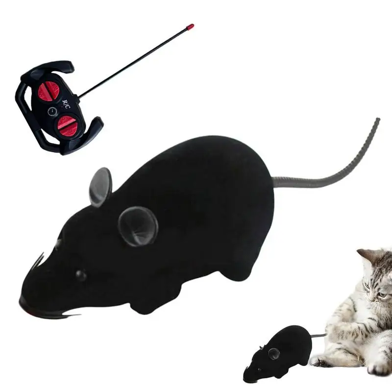 Electric Remote Control Mouse Battery Charging Mice Cat Toys Rat Moving Toys For Cats Kitten Teaser Training Toys Pet Supplies