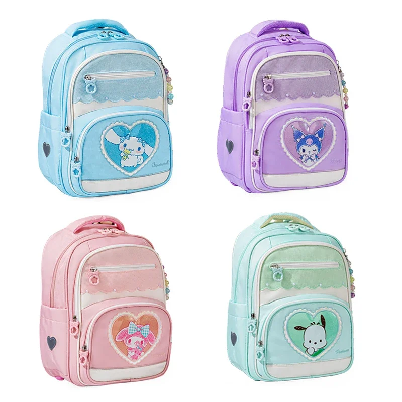 

Sanrioed Anime Kuromi My Melody Cinnamoroll Pochacco Large Capacity Backpack Cute Schoolbag Cartoon Student Shoulder Bag Gift