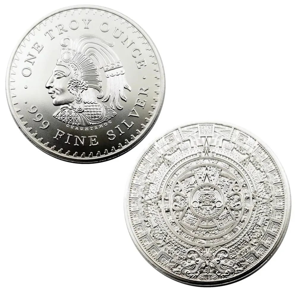 1947 المكسيكي محظوظ عملة مايا نبوءة التقويم عملة تذكارية الديكور الحرف جمع تذكارية عملة حلية الهدايا #2