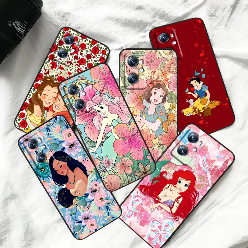 

Disney Princess Popular Art For OPPO Find X6 X5 X3 A54S A5 A94 A16 A53S A57 A74 A72 A98 A78 A96 A9 5G Black Soft Phone Case