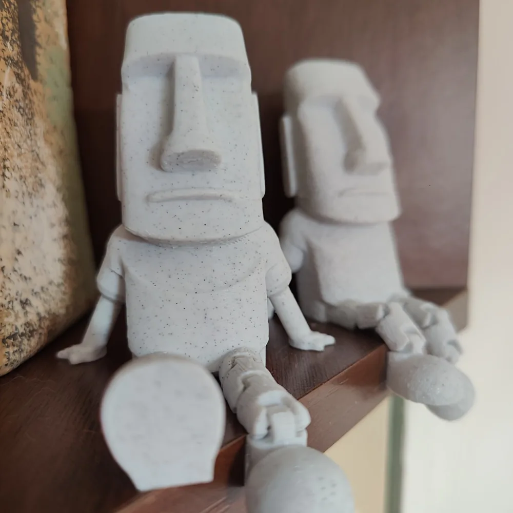 Creative Moai Desktop Decoration, Collectible Figurine for Office and Home, Trendy Anime Statue to Enhance Your Workspace