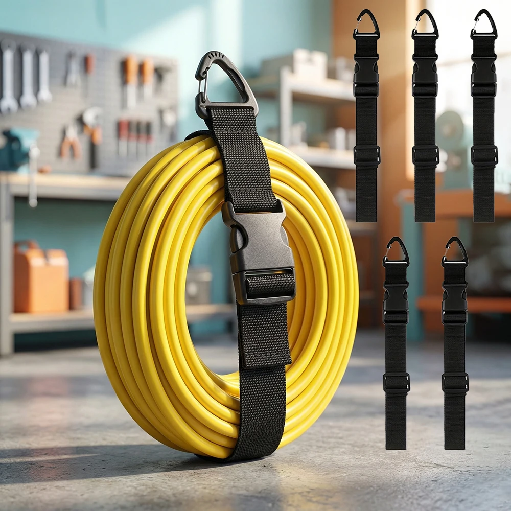 6Pcs Adjustable Extension Cord Organizer, Cable Holder, Suitable for Garage Organization, Tool Belts, Secure Cable Storage