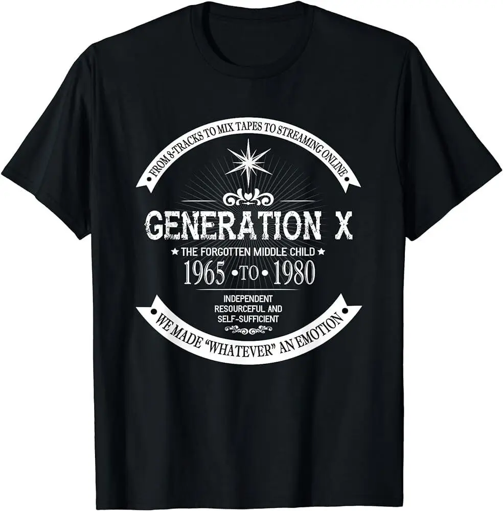 

The Forgotten Middle Child Gen X Generation X 60s 70s 80s T-Shirt