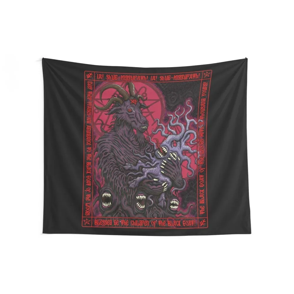 Black Goat Icon - Azhmodai 2018 Tapestry Home Decorators Wallpaper Wall Hanging Wall Decoration Wall Tapestry