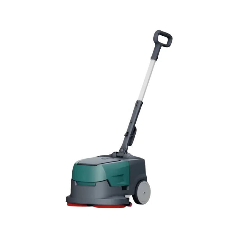 مكنسة أرضية كهربائية احترافية 24 فولت معدات تنظيف الغسيل المحمولة لتلميع حالة جديدة مكنسة المشي الخلفي