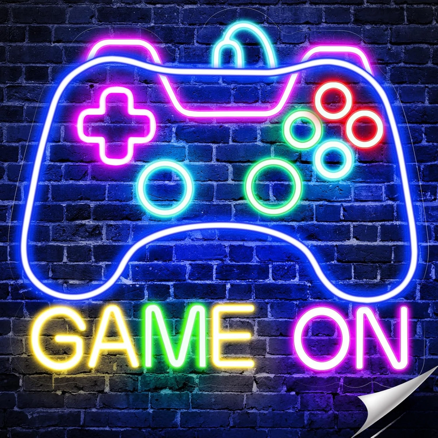 Gamer Neon Sign for Game on Neon LED Sign for Gamer Wall Decor Gaming Neon Light Sign for Teen Bedroom Gamer Gifts for Boys