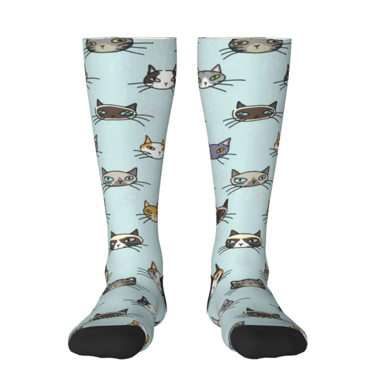 

Cats crowd. That's all it is about Socks new in's hiphop summer Luxury Woman Socks Men's