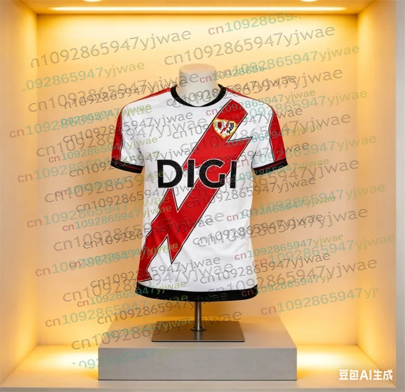 Nueva Camiseta de Fútbol Rayo Vallecano 25-26 para Niños y Adultos, Estilo Y2K, Secado Rápido, Conjuntos Deportivos Casuales para Entrenamiento