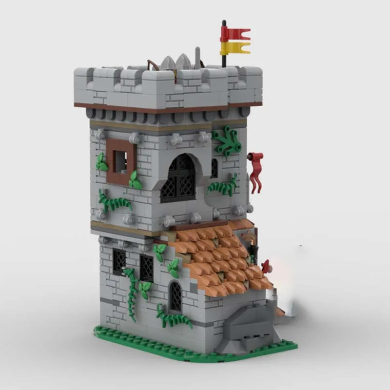 Moc blocos de construção conjunto de brinquedos de montagem medieval leão cavaleiro pós modelo criativo presente do feriado para todos os amantes da arquitetura