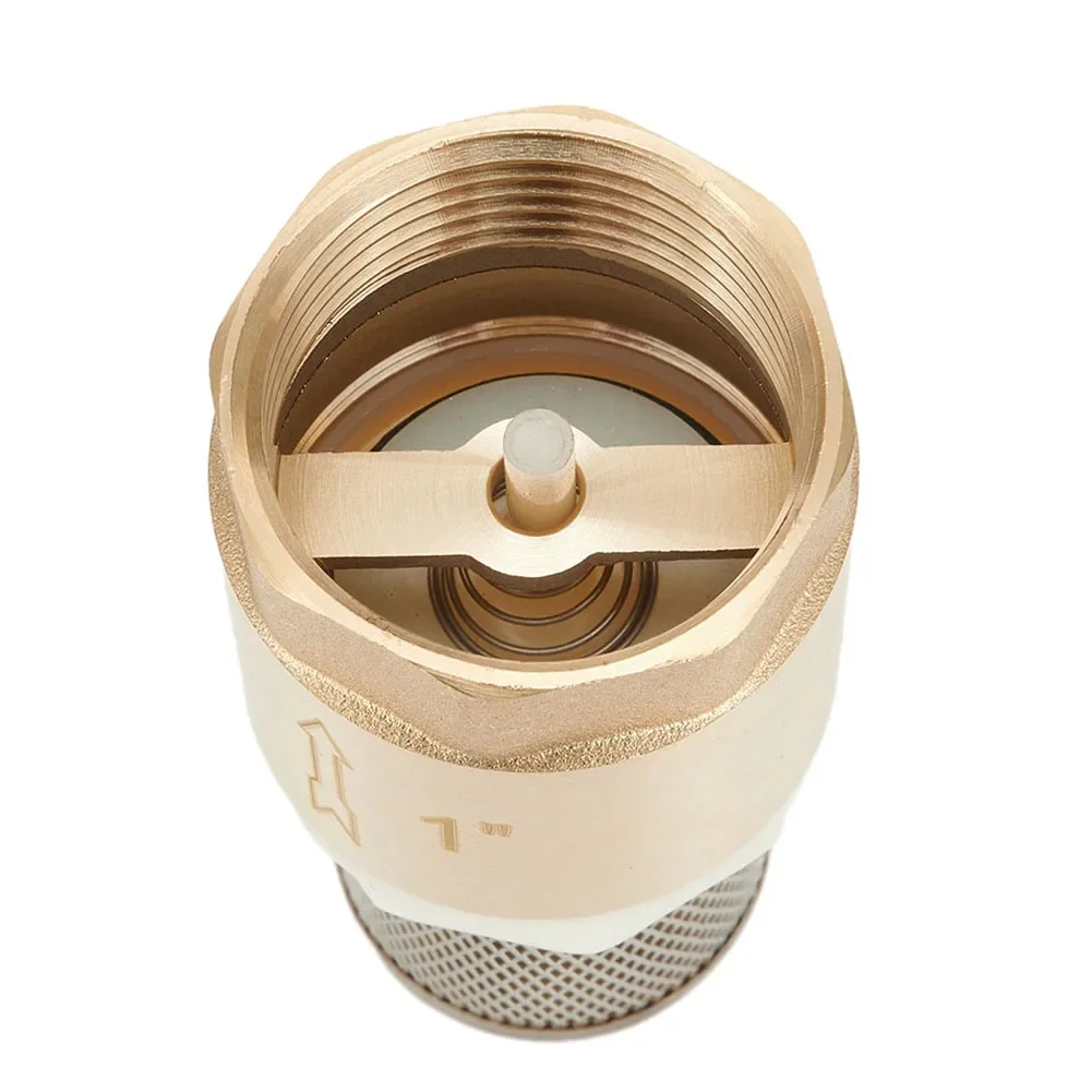 

Brass Foot Valve DN25 With Check Valve Stainless Steel Basket Suction Basket Thread Foot Valve Home Improvement Hardware