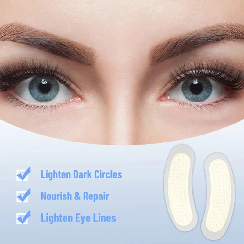 Patchs pour les yeux à micro-aiguilles acides, 1 paire, masque hydratant sous les yeux, coussinets de Gel, soins de la peau, hyaluronique pour Anti-rides, vieillissement, cernes