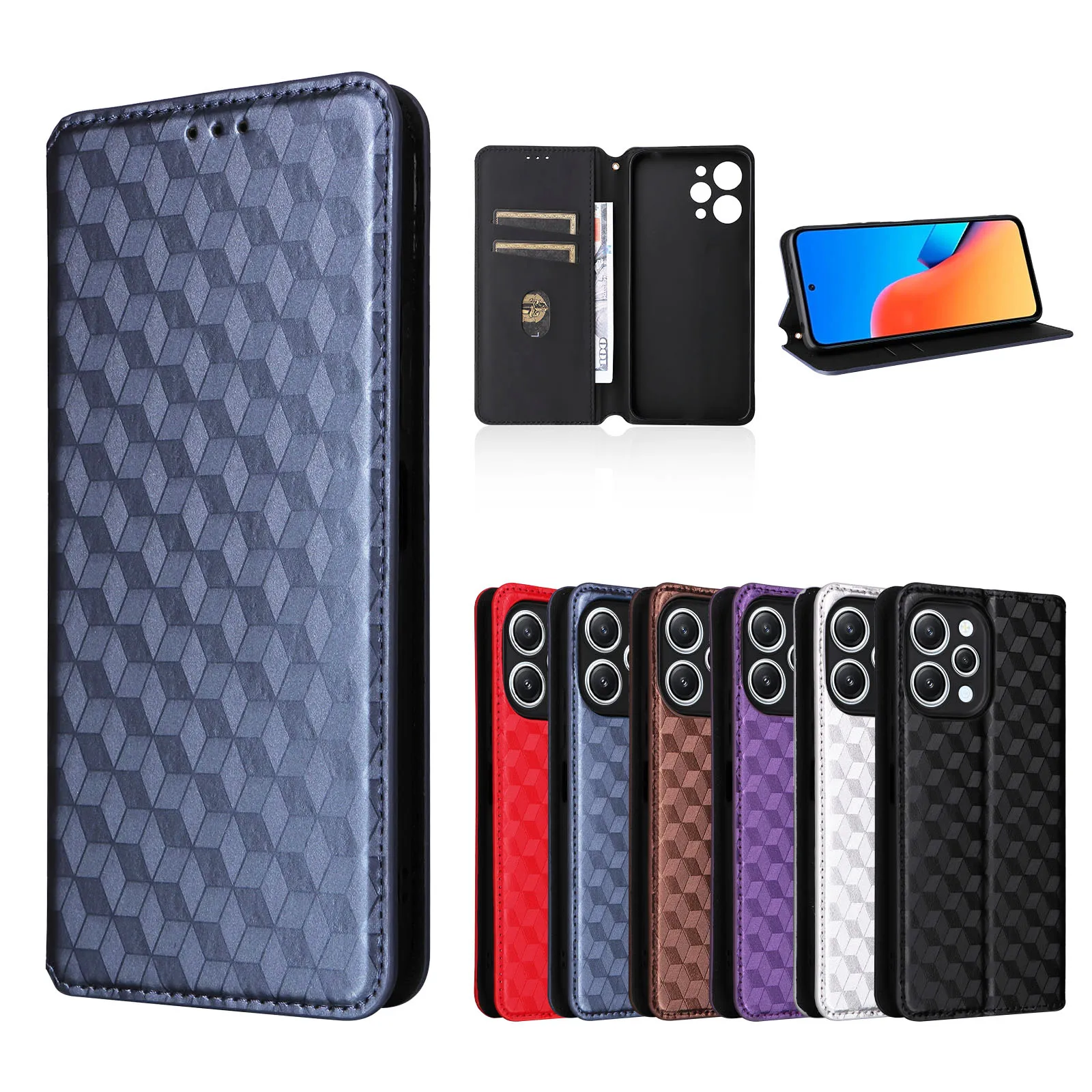 Leder magnetische Brieftasche Fall für Xiaomi Redmi Note 12 Pro Plus 11 10 Pro Poco x5 x4 NFC X3 13 Lite 12t Buch karten Solt Bag Cover