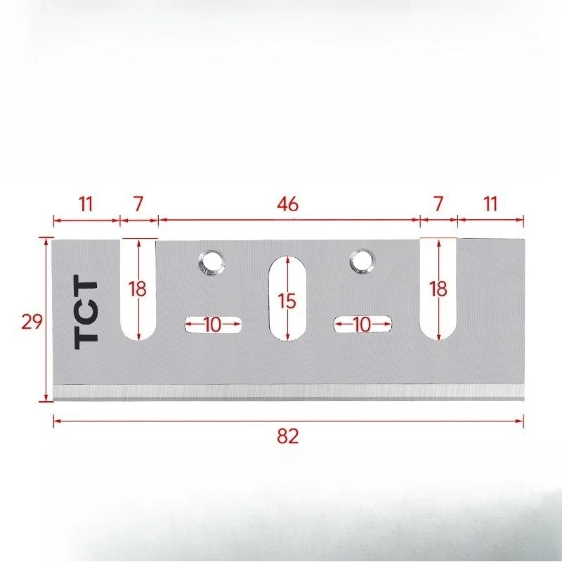 Super Hard Woodworking Electric Planer Blade 82mm Portable Planer Knife 1900B TCT Tungsten Steel Alloy Planer Blade