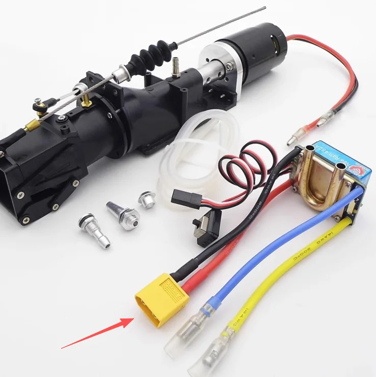 28mm Pump Jet Propulsion System Jet Pump with Reverse 480A Electronic Speed Controller 550 Motor for RC Boat