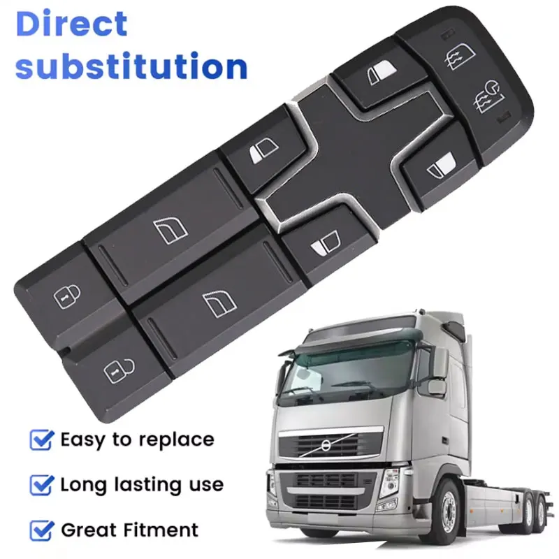 Trending Car Electric Power Window Switch Lifter Control Button Auto Parts 21196870 For Volvo FH FM Series Truck 1998-2013 LHD - view 2