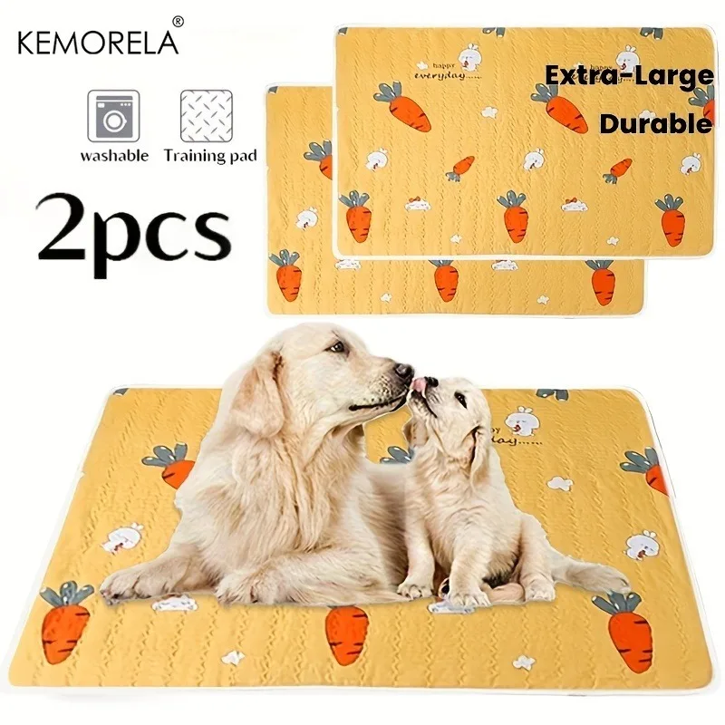 2 coussinets absorbants lavables et réutilisables pour l'urine des chats et des chiens, pour une utilisation quotidienne par les chats et les chiens, tapis de sol, cages pour chiens, pique-niques en