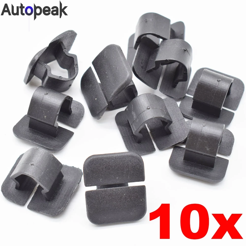 10x For VW Polo Tiguan Passat B5 B6 SEAT Leon 2 Skoda Octavia Hood Insulation Plastic Retainer Bonnet Holder Pad Clip