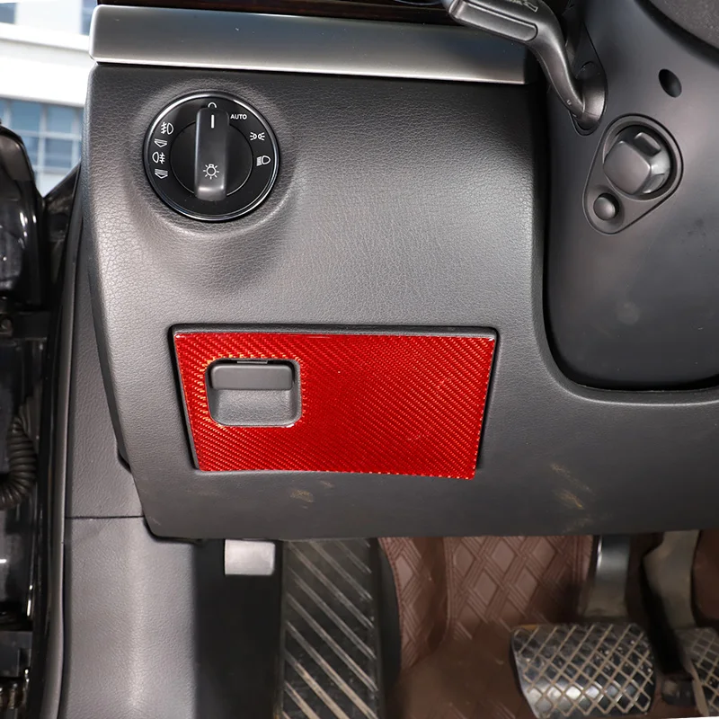 

For Audi A8 D3 D4 2004-12 Soft Carbon Fiber Car Dashboard Driving Position Storage Box panel cover Trim sticker Car Accessories