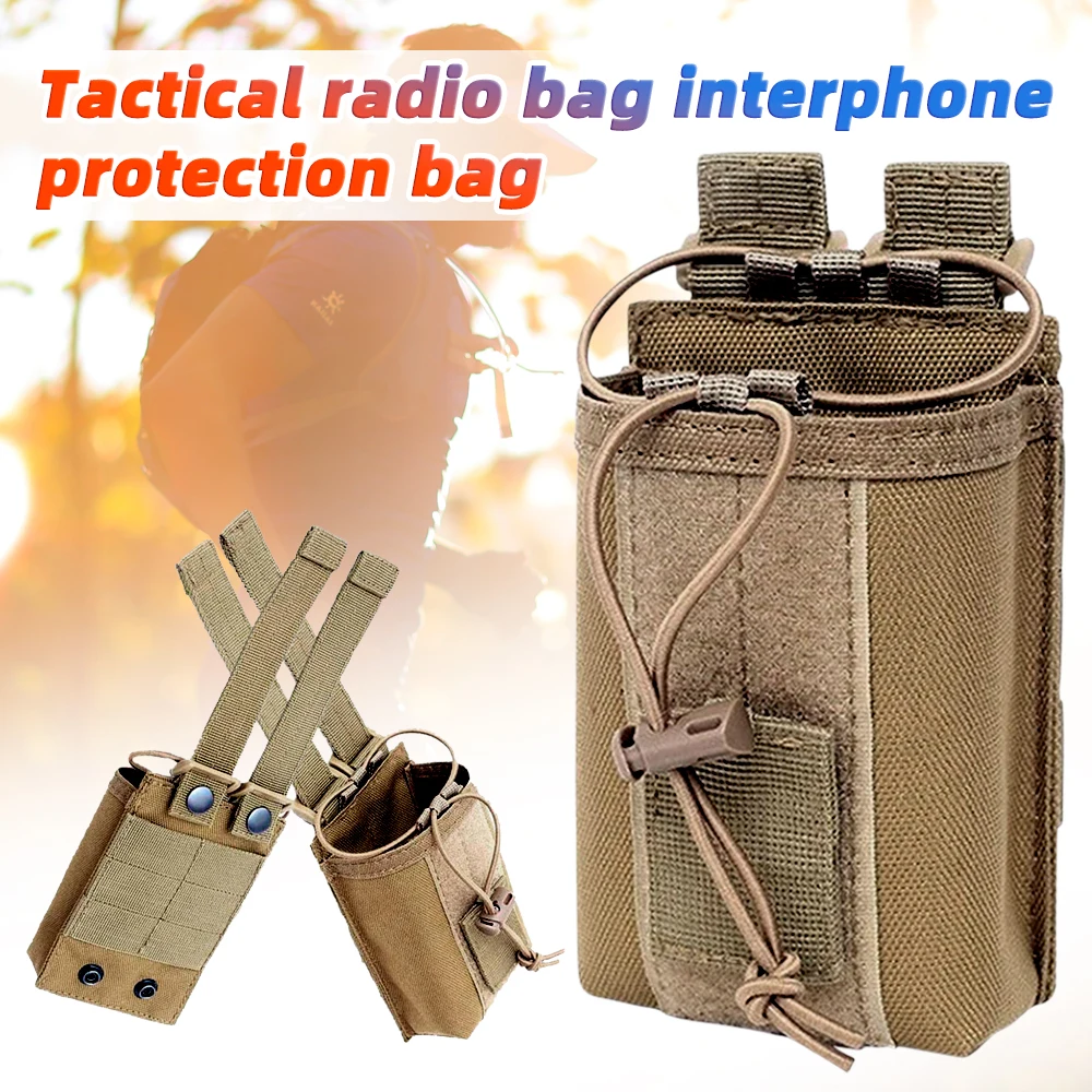 Custodia tattica per Radio custodia per Radio custodia per interfono portatile borsa per il trasporto borsa per la protezione del Walkie-talkie per