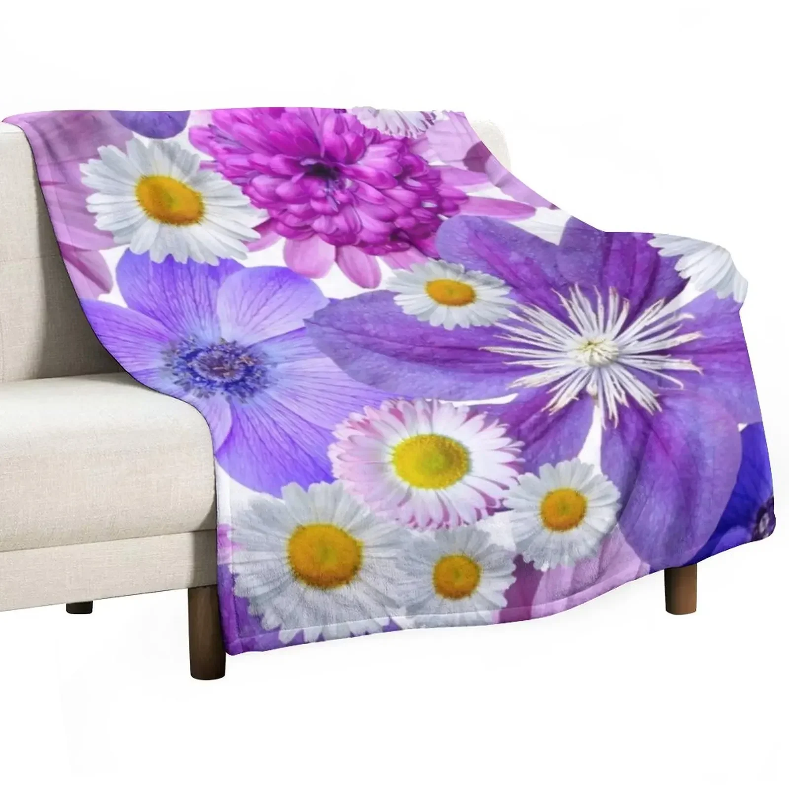 

Flowers pattern Throw Blanket Luxury St Decorative Sofa Blankets For Bed Fashion Sofas Blankets