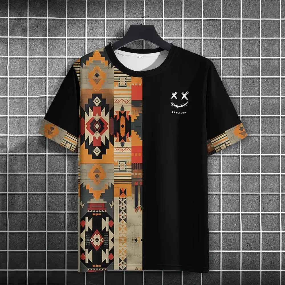 Fashion Hot Sales T-Shirts For Men Summer Ethnic Wear 3D Printed Man Women Street Trend Short sleeve T shirt Top Vintage Apparel