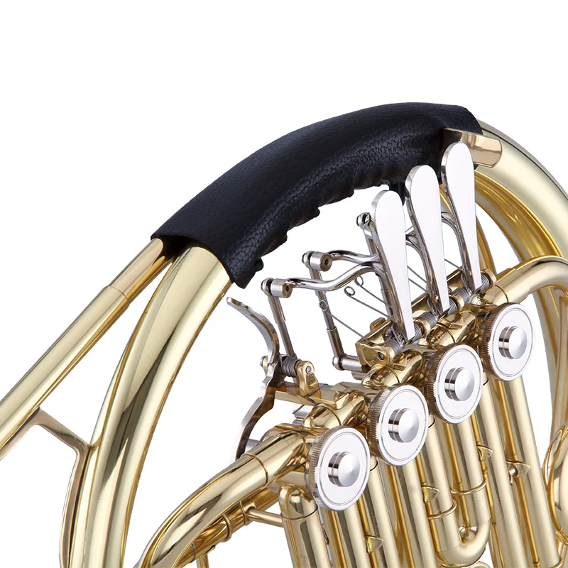 Brass body wind Instruments top quality french horn with 4 rotating valve piston Bb tone single horn