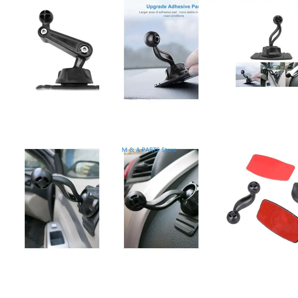 U1JF 17mm Ball Head Car Phone Holder Base for Auto Dashboard Cellphone Mount Base