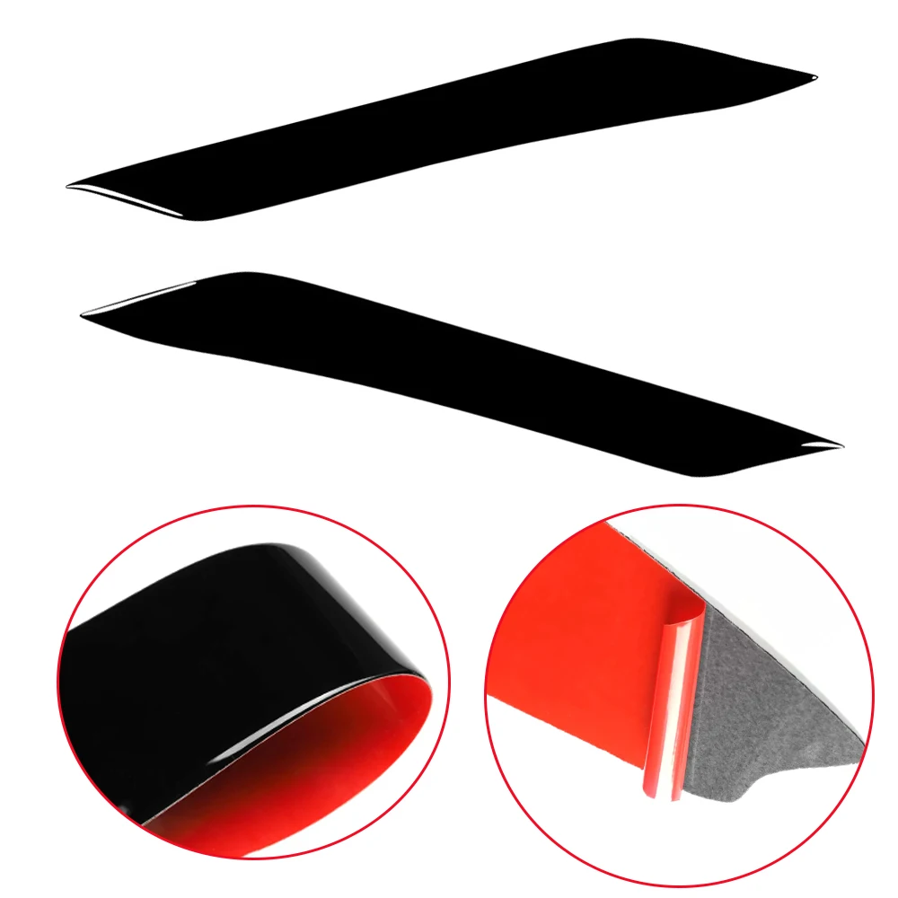 

2 шт. глянцевая черная накладка на фару автомобиля для бровей и век для Toyota Mark X REIZ 2004 2005 2006 2007 2008 2009