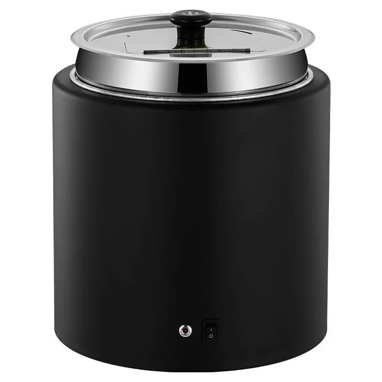 

Dry electric heating constant temperature warm soup pot free of water hotel buffet restaurant commercial breakfast soup