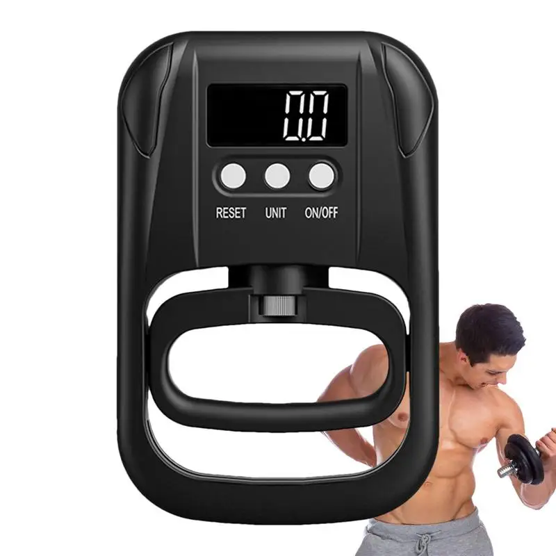 Digital Grip Strength Tester High Precision Electronic Hand Strength Tester Adjustable Grip Strength Measure Meter 265 Lbs / 120