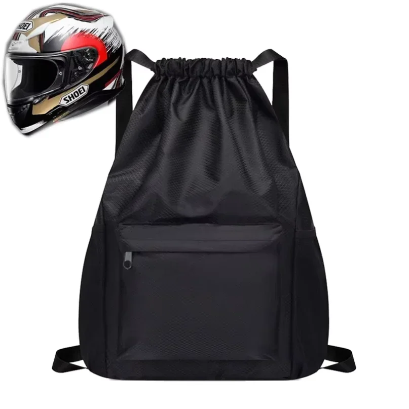 Bolsa para Casco de Motocicleta con Cordón de Felpa, Bolsillo con Cordón para Scooter, Ciclomotor, Bicicleta, Funda Protectora p