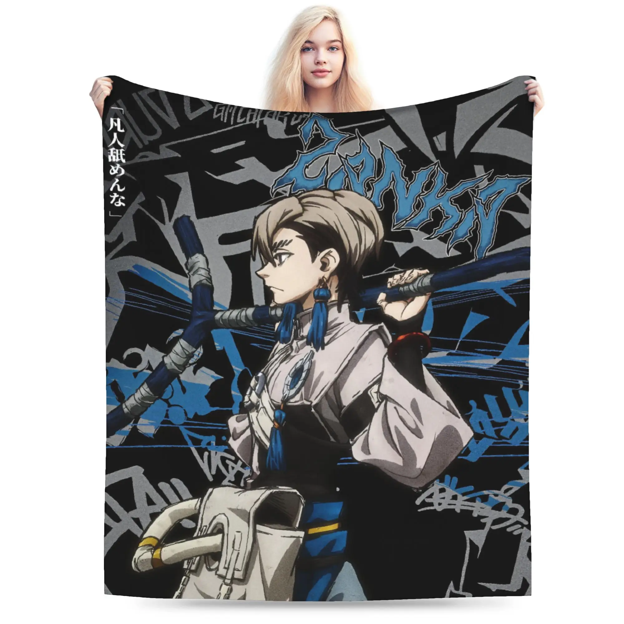 

Zanka Gachiakuta Anime Blanket Coral Fleece Plush Summer Multi-function Soft Throw Blankets for Home Couch Bedspreads