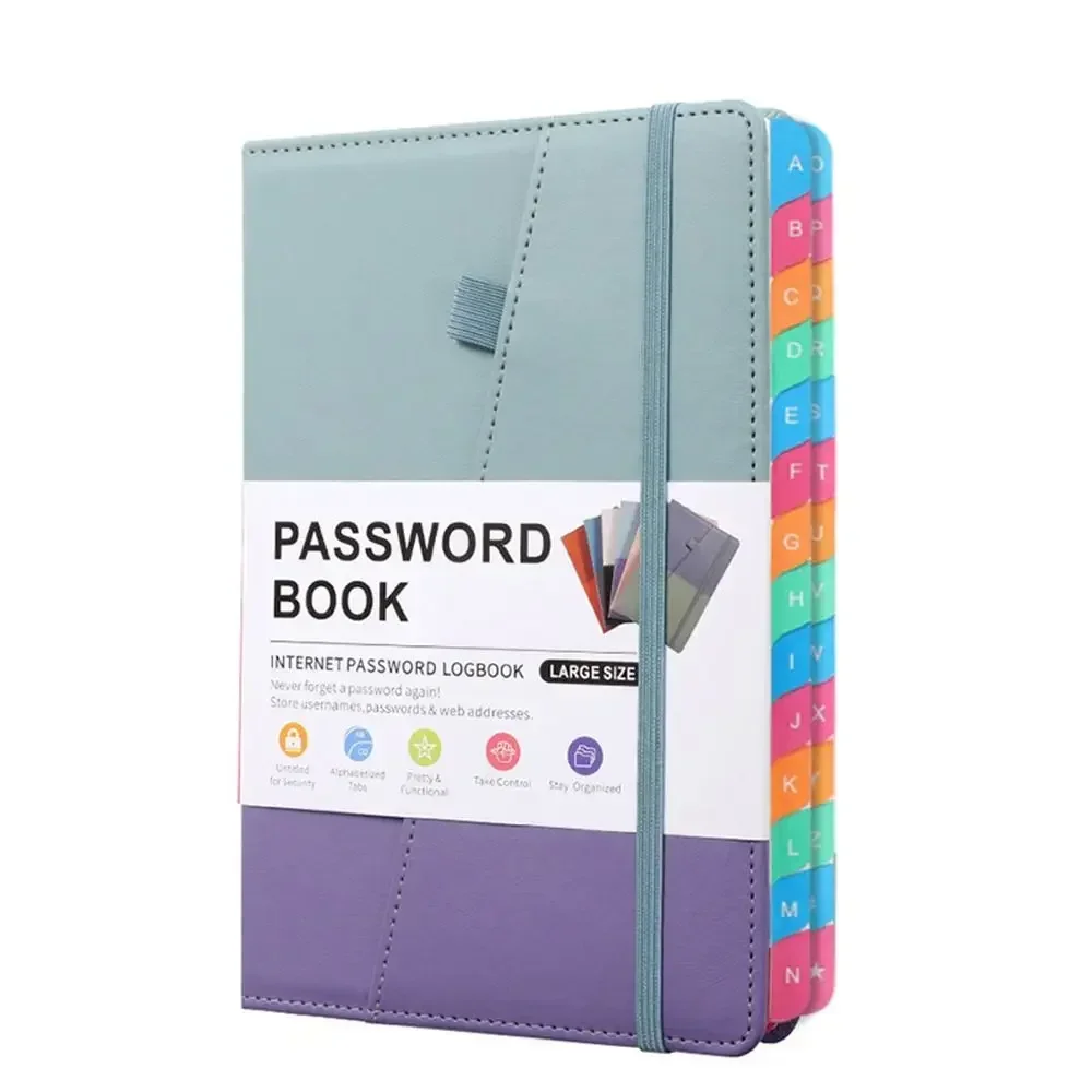 Alphabetical Password Tabs Website Internet Notebook Book Address Keeper Logbook With